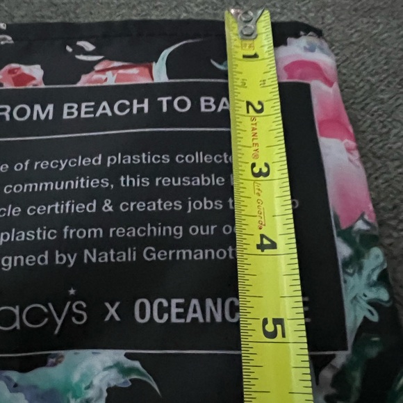 Macys X Oceancycle from Beach to Bag Reusable Shopping Tote Bag - Picture 7 of 9